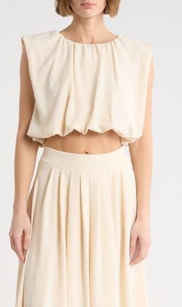 Blu Pepper Bubble Hem Top in Natural at Nordstrom Rack, Size Medium