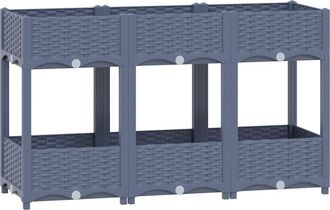 vidaXL Arriate Polipropileno 120x40x71 Cm Vidaxl