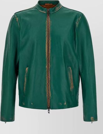Diesel lamb leather biker jacket