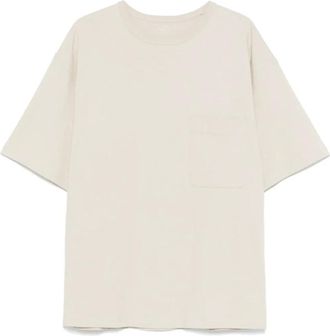 Christophe Lemaire Warm Beige Box T-Shirt - Heren - T-shirts - Beige - L - Katoen - Tops