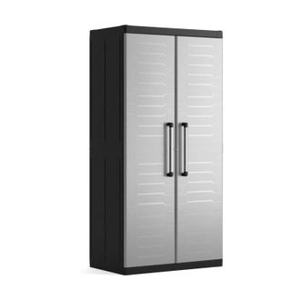 Keter armadio alto keter detroit xl in resina grigio 89x54x182 cm