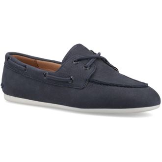 Sperry Top-Sider Slim Boat Shoe Leather Womens Navy Shoes - Size UK 4