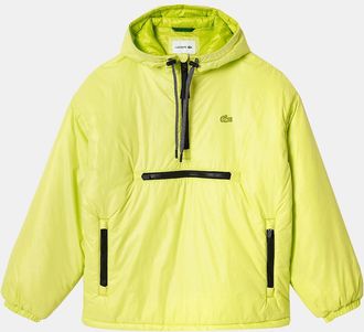 Lacoste Mens Padded Popover Hooded Jacket - Yellow - Size: 40/38/Regular