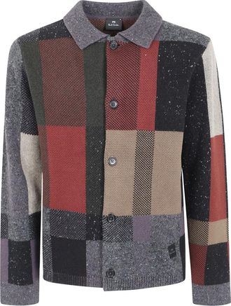 Paul Smith Truien & Vesten, Heren, Veelkleurig, S, Cardigan Button Thru