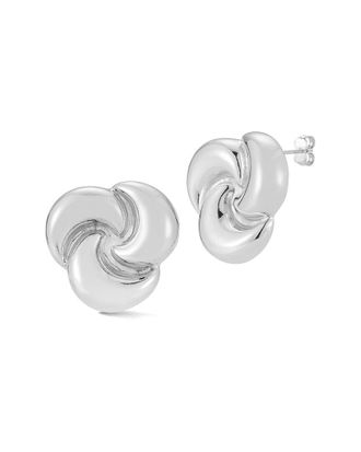 Glaze Jewelry Plated Love Knot Stud Earrings