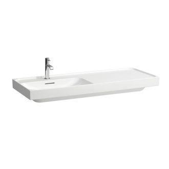 Laufen Laufen Lavabo Meda, Empotrable, Repisa Derecha, 1200x460mm, Sin