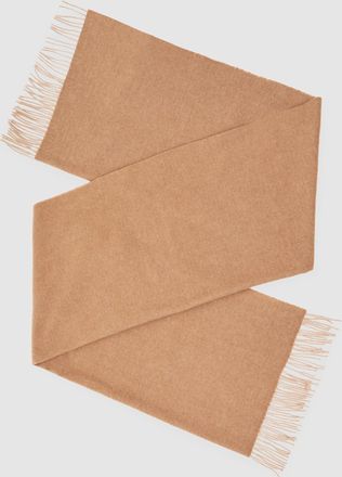 Reiss Taupe Wool-cashmere Scarf