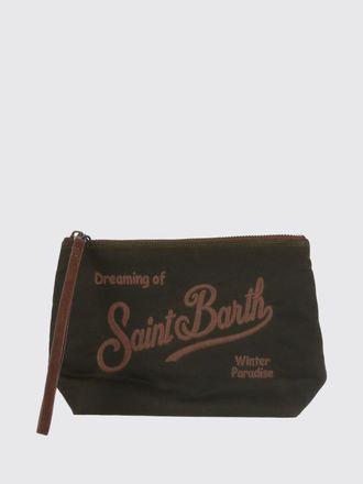 MC2 Saint Barth Mini borsa a mano Aline in cotone cerato con motivo tartan