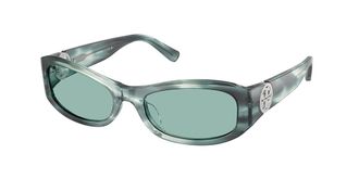 Tory Burch TY7229U 206882 Womens Sunglasses Green Size 55