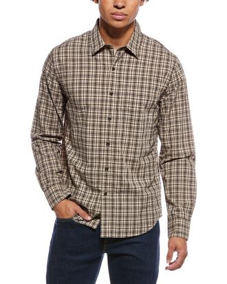 Vince Great Falls Plaid Separate Placket Shirt