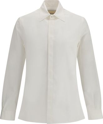 Valentino Mens Cotton Shirt Rockstud Untitled White