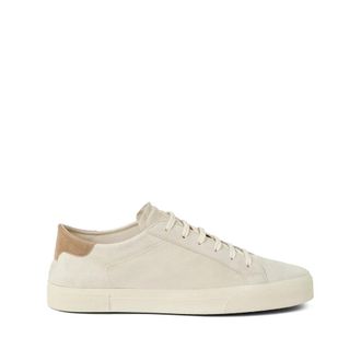 Brunello Cucinelli White Lace-Up Sneaker with Rubber Sole