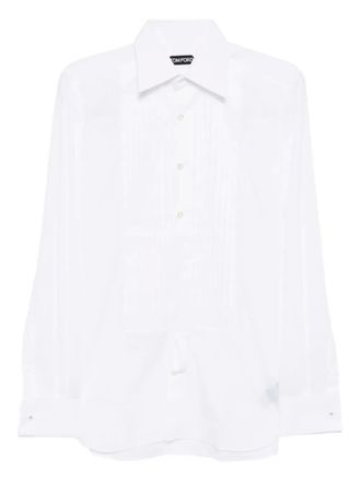 Tom Ford Cocktail voile shirt - White