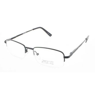 Signature Mens Black Rectangular Eyeglass Frames 1085Black50