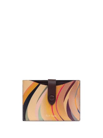 Paul Smith Dusky Swirl pasjeshouder met print - Beige