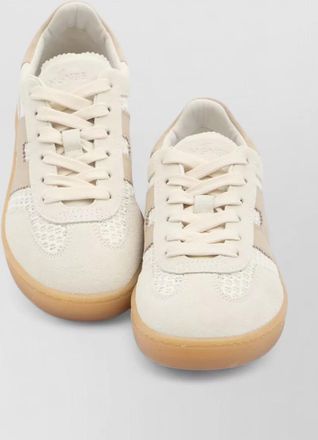 Hogan cool low top crochet suede sneakers