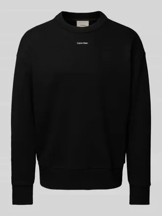 Calvin Klein Oversized Sweatshirt mit Label-Print in Black, Größe XXL