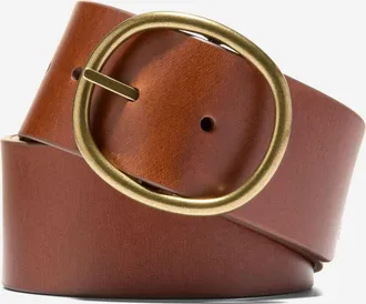 Cole Haan Womens Reversible Centerbar - Brown Size Small