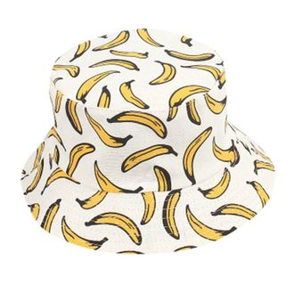 Generic Fisherman Cap Banana Wear Hat Sided Double Unisex Outdoors Adult Baseball Caps Mens Floppy Hat (White, One Size)