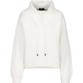 Monari Dames, Sweatshirts & Hoodies, Wit, Maat: XL Viscose