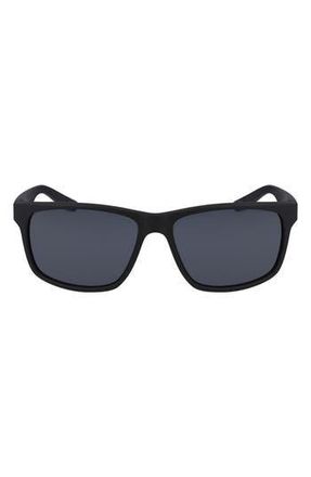 Nike Cruiser 59mm Square Sunglasses in Matte Black/Black/Grey at Nordstrom Rack