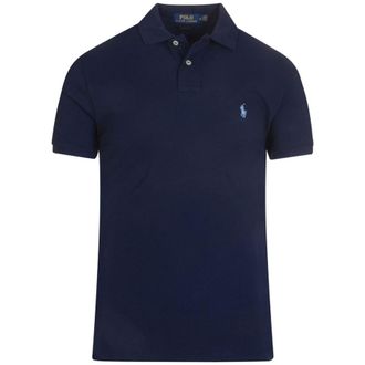 Polo Ralph Lauren Short Sleeve Knit Polo Shirt In Navy, Brand Size X-Large