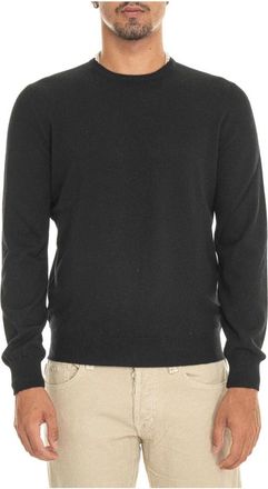 Gran Sasso Kasjmier Ronde hals Pullover - Heren - Cashmere truien - Zwart - M - Kasjmier - Truien & Vesten