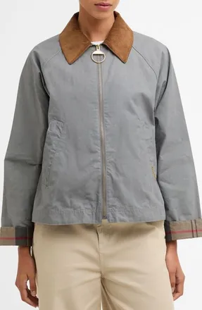 Barbour Catlin Casual Jacket in Grey/dress Tartan at Nordstrom, Size 12