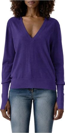 Patrizia Pepe Maglieria con scollo a V - - Knitwear - Donna - Viola - S