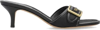 Coach Schoenen, Dames, Zwart, 36 EU, Leer, Margot Sandalen met Hoge Hak