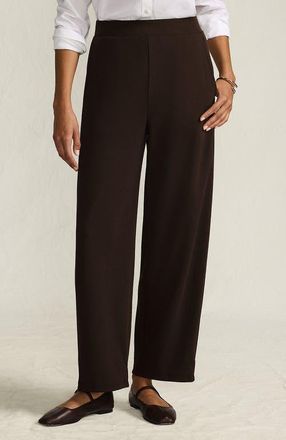 Lands End Sport Knit High Rise Barrel Ankle Pants in Rich Coffee at Nordstrom, Size X-Large Short
