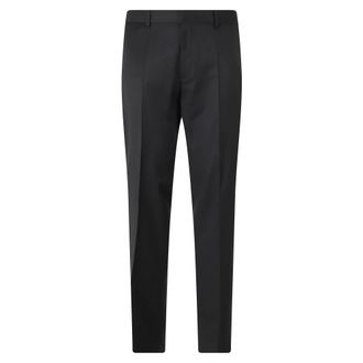 HUGO BOSS Hugo, Suit Trousers, male, Black, Size: 2XL Serge Trousers