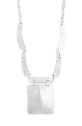 Karine Sultan Square Pendant Necklace in Silver at Nordstrom Rack