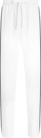 Dolce & Gabbana Pantaloni con dettaglio a righe - Bianco
