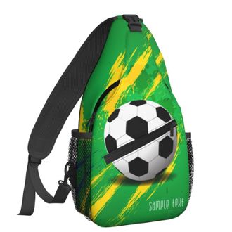 Generic Football Sling Bag Adjustable Cross Body Bag With Zipper Crossbody Bags For Outdoors Women Casual