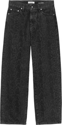 Carhartt Work in Progress Arin Pant W Snake Camo - Dames - Loose Fit Jeans - Zwart - W29 - Katoen - Jeans