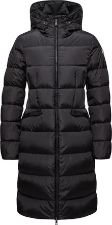 Moncler Moncler Avocette Hooded Long Down Jacket, Women, Black, Size: 00