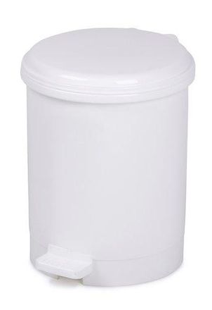 CEP Papelera Plastico Con Tapa Pedal Cep 91978 20 Litros Blanca