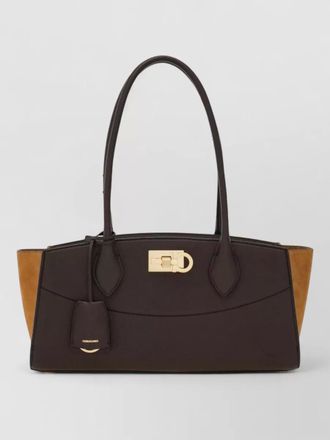 Ferragamo calf leather tote bag