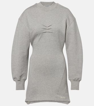 The Attico Cotton jersey sweatshirt dress