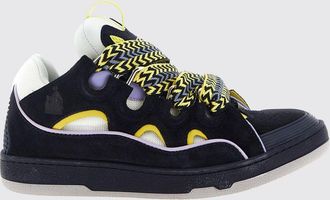 Lanvin Sneakers Curb in camoscio e mesh