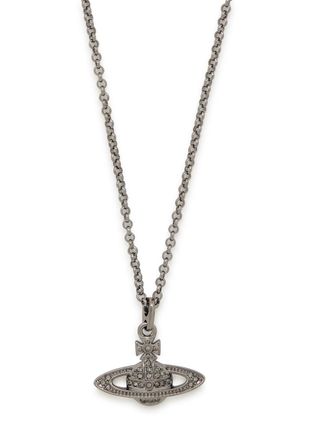 Vivienne Westwood Mini Bas Relief orb Necklace - Black - One Size