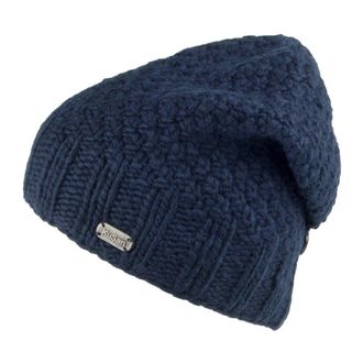 KuSan Button Down Beanie Hat - Navy Blue One Size