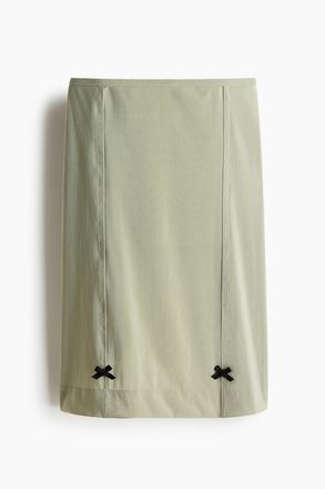 H&M Meshjupe mit Zierschleifen - Green