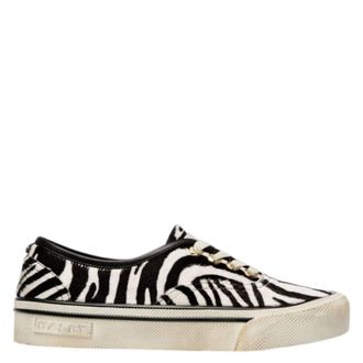 Bally Lyder Zebra Print Hair Calf Sneakers, Brand Size 37 ( US Size 6.5 )