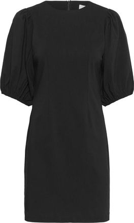 Soaked In Luxury Zwarte Vrouwelijke Jurk met Pofmouwen - Dames - Korte kleedjes - Zwart - 2XL - Kleedjes