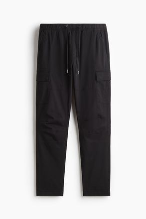 H&M Cargohose in Slim Fit - Schwarz