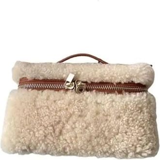 Generic Womens Plush Bags Fur Velvet Womens Handbag Retro Shoulder Bag Large Capacity Lunch Box For Autumn Winter