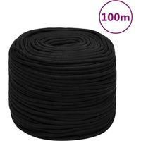 OEM Cuerda De Trabajo Negra, 10 Mm, 100 M, Poli&eacute;ster - Crezuo