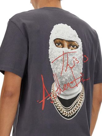Ih Nom Uh Nit Logo-Printed Cotton T-Shirt - Gray